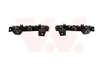 VAN WEZEL Halter, Stoßfänger 11337232 Einbauposition: hinten links, hinten rechts, Stoßstangenausführung: Führungsprofil