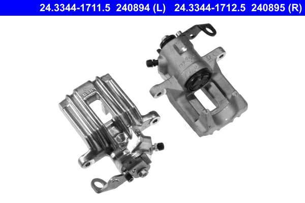 ATE Bremssattel 10472077 Kolbendurchmesser [mm]: 34, Ergänzungsartikel/Ergänzende Info: ohne Halter, Bremssystem: Lucas / TRW, MAPP-Code vorhanden:
