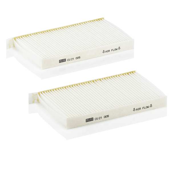 MANN-FILTER Innenraumluftfilter 10370763 2 Stk/Set
Filterausführung: Partikelfilter, EU-Produktsicherheitsverordnung (GPSR): IEC 60417-6183 mechanisches Fachwissen erforderlich, Einbauposition: hinter dem Handschuhfach, Einbauzeit [min]: 10, Länge [mm]: 202, Breite [mm]: 119, Höhe [mm]: 20
