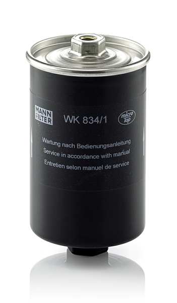 MANN-FILTER Kraftstofffilter 81504/1 Höhe [mm]: 152, Außendurchmesser [mm]: 81, Außendurchmesser 1 [mm]: 86, Gewindemaß Eingang: M 14 X 1.5, Gewindemaß Ausgang: M 12 X 1.5 
Filterausführung: Leitungsfilter, EU-Produktsicherheitsverordnung (GPSR): IEC 60417-6183 mechanisches Fachwissen erforderlich, Höhe [mm]: 152, Außendurchmesser [mm]: 81, Außendurchmesser 1 [mm]: 86, Gewindemaß Eingang: M14x1.5, Gewindemaß Ausgang: M12x1.5