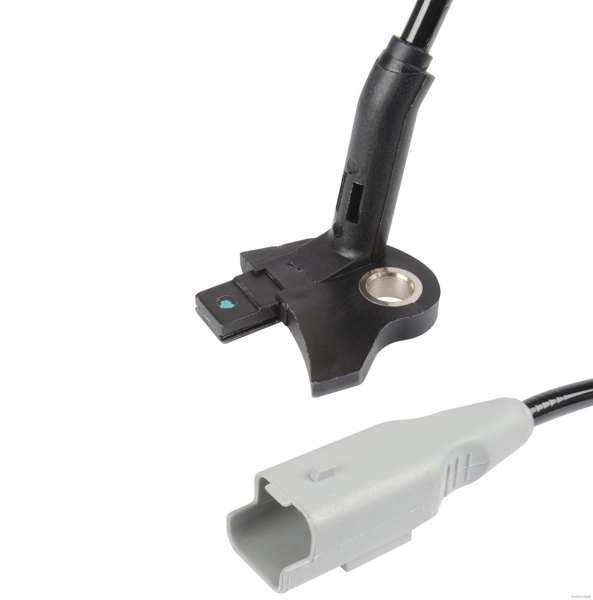 ELPARTS Raddrehzahlsensor 11354466 Einbauposition: Vorderachse links, Vorderachse rechts, Farbe: schwarz, Nennspannung [V]: 12, Anzahl der Steckkontakte: 2, Ergänzungsartikel/Ergänzende Info 2: mit Kabel, Steckerfarbe: grau 1.