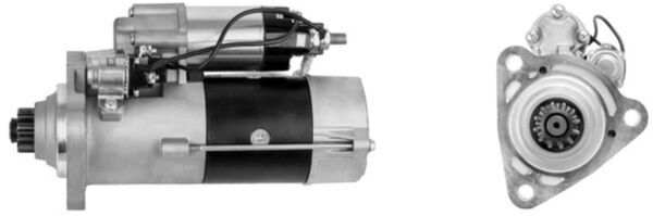 MAHLE ORIGINAL Starter 10241439 Spannung [V]: 24, Starterleistung [kW]: 7,5, Zähnezahl: 12, Flanschdurchmesser [mm]: 92, Befestigungswinkel [Grad]: 85, Anzahl der Befestigungsbohrungen: 3, Durchmesser der Befestigungspunkte [mm]: 146, Bohrungsdurchmesser 1 [mm]: 14,2, Drehrichtung: Drehrichtung im Uhrzeigersinn, für Schwungradtiefe [mm]: 51, Zahnteilung [mm]: 14,51, Getriebeart: mit Reduktionsgetriebe 1.