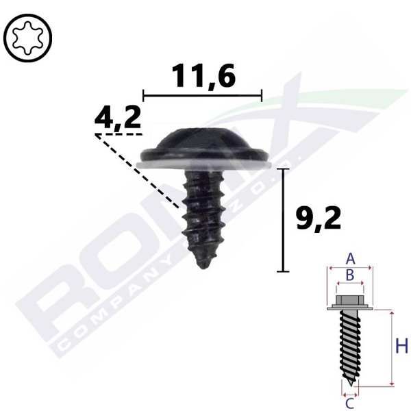 ROMIX Schraube 11430480 10 PCs/Paket