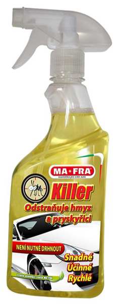 MA-FRA Insektenentferner 11435816 Killer - Insekten- und Harzentferner, 500ml. Löst und entfernt alle Spuren von Insekten und Harz auf dem Lack. Schädigt den Lack oder andere Materialien nicht. Die behandelten Bereiche müssen nicht geschrubbt werden.
Kann aus Gründen der Qualitätssicherung nicht zurückgenommen werden!