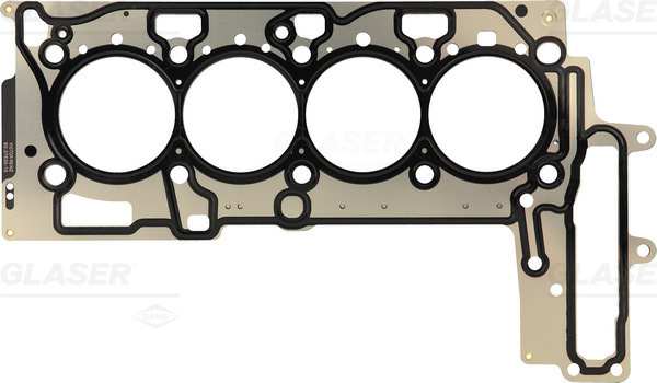 GLASER Zylinderkopfdichtung 467736 Dichtungsbauart: Metall-Lagen-Dichtung, Dicke/Stärke [mm]: 1,7, Kerben-/Lochanzahl: 2