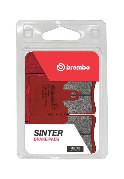 BREMBO Brake pad for motorcycle 674432 4pcs/set, SA, Sintered, Road, front
Thickness [mm]: 8,6, Height [mm]: 53,4, Colour: red 1.