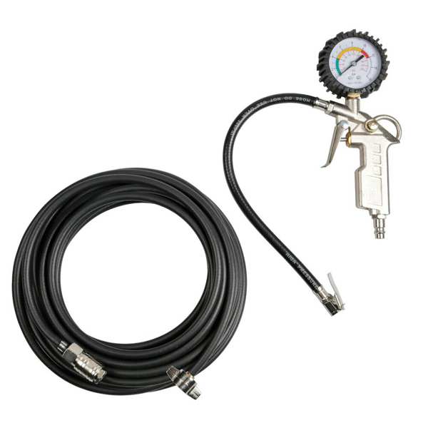 LAMPA Füllerschlauch für Reifen 11440339 Set, M16-Anschluss, 6mm verstärktes Kunststoff-Schlauch mit 3 Schichten, Pistole mit Präzisionsdruckmesser, 20 bar Betriebsdruck, 80 bar maximaler Druck, direkte Verbindung zu LKW-Drucklufttanks, 12 m Schlauch
Kann aus Gründen der Qualitätssicherung nicht zurückgenommen werden! 1.