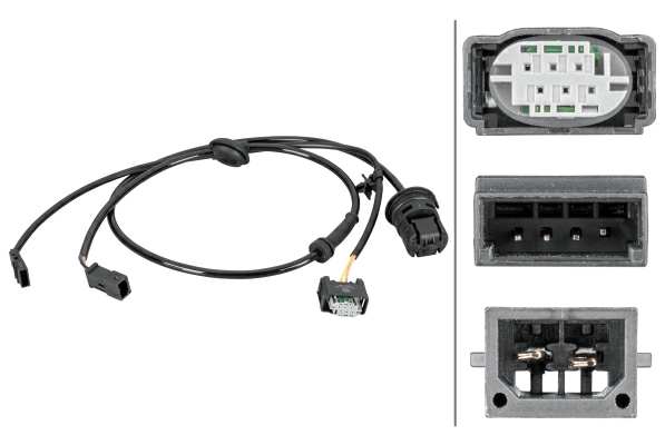HELLA Raddrehzahlsensor 11110136 Kabellänge [mm]: 925, Sensorart: Induktivsensor, Fahrzeugausstattung: für Fahrzeuge mit Leuchtweitenregulierung (automatisch), Anzahl der Steckkontakte: 2, 3, Einbauposition: Hinterachse links, Montage/Demontage durch Fachpersonal erforderlich!: