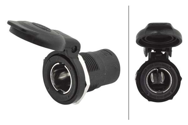 HELLA Steckdose 860028 Spannung: 24 V, Polnummer: 1, Material: Kunststoff
Anzahl der Steckkontakte: 1, Spannung von [V]: 6, Spannung bis [V]: 24, DIN/ISO: 4165, Farbe: schwarz, Stromstärke [A]: 16, Innendurchmesser [mm]: 12, Temperaturbereich von [°C]: -40, Temperaturbereich bis [°C]: +80, Länge [mm]: 43,5, Steckbreite [mm]: 6,3, Einbaudurchmesser [mm]: 18,5, Steckerausführung: Flachstecker, Montage/Demontage durch Fachpersonal erforderlich!: