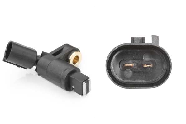 HELLA Raddrehzahlsensor 314303 Anzahl der Befestigungsbohrungen: 1, Spannung [V]: 12, Gesamtlänge [mm]: 67,4, Widerstand von [Ohm]: 990, Widerstand bis [Ohm]: 1210, Sensorart: Induktivsensor, Anzahl der Steckkontakte: 2, Einbauposition: Vorderachse links, Montage/Demontage durch Fachpersonal erforderlich!: