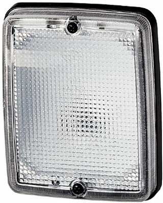 HELLA Rückfahrleuchte 371058/2 Breite [mm]: 117, Höhe [mm]: 139, Bolzenabstand [mm]: 45, Lichtscheibenfarbe: weiß, Lampenart: P21W, Tiefe [mm]: 63, Montageart: Anbau 1.
