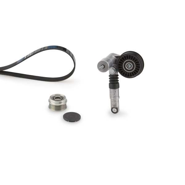 GATES Keilrippenriemensatz 730719 Riemenscheiben: mit Freilaufriemenscheibe, Artikelnummer des empfohlenen Spezialwerkzeuges: GAT4955B, OE empfiehlt den Austausch des kompletten Satzes: , Technische Daten beachten: