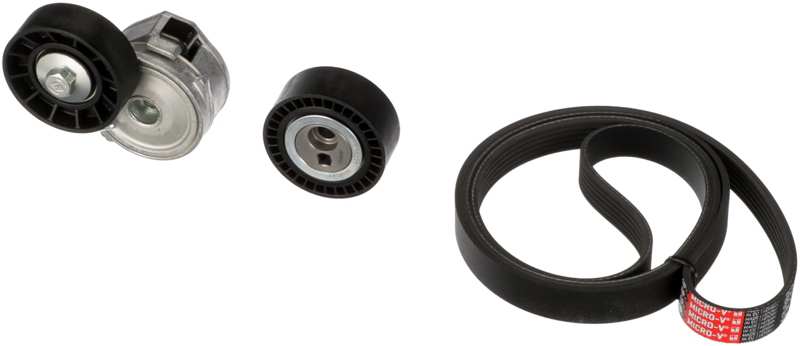 GATES Keilrippenriemensatz 216556 Längsgurt, Spannungsrolle (2x)
geeignet für Fahrzeugart: PKW 1.