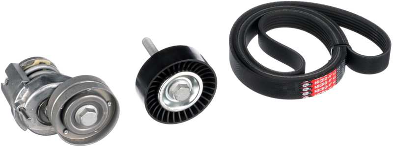 GATES Keilrippenriemensatz 730961 OE empfiehlt den Austausch des kompletten Satzes: 1.