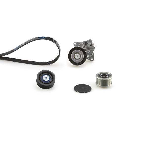 GATES Keilrippenriemensatz 731247 Riemenscheiben: mit Freilaufriemenscheibe, Artikelnummer des empfohlenen Spezialwerkzeuges: GAT4955B 1.