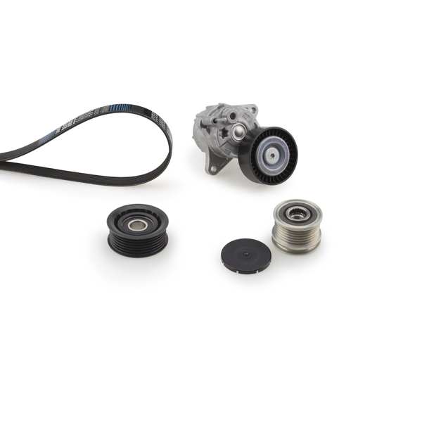 GATES Keilrippenriemensatz 731232 Riemenscheiben: mit Freilaufriemenscheibe, Artikelnummer des empfohlenen Spezialwerkzeuges: GAT4955B 1.