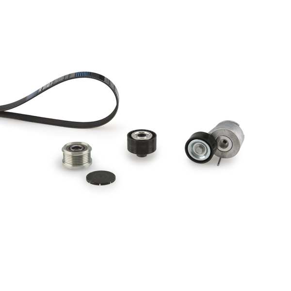 GATES Keilrippenriemensatz 731222 Riemenscheiben: mit Freilaufriemenscheibe, Artikelnummer des empfohlenen Spezialwerkzeuges: GAT4955B 1.