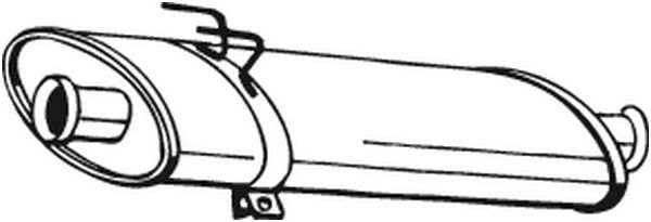 BOSAL Auspufftopf 550067 mittlere
zusätzlich benötigte Artikel siehe Zubehörliste: