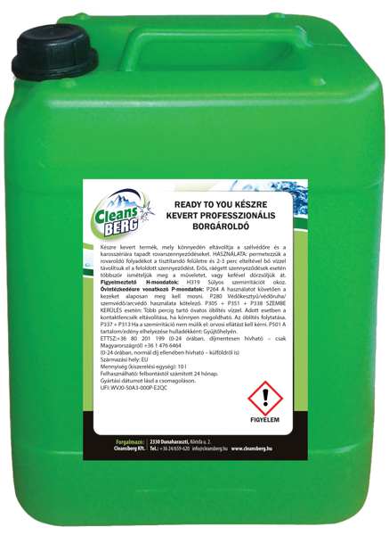 CLEANSBERG Insektenentferner 11541097 Bereit für Sie, fertig gemischtes professionelles Insektenschutzmittel, 10 Liter, ein fertig gemischtes Produkt, das leicht Insektenflecken entfernt, die auf der Windschutzscheibe und der Karosserie haften
Kann aus Gründen der Qualitätssicherung nicht zurückgenommen werden!