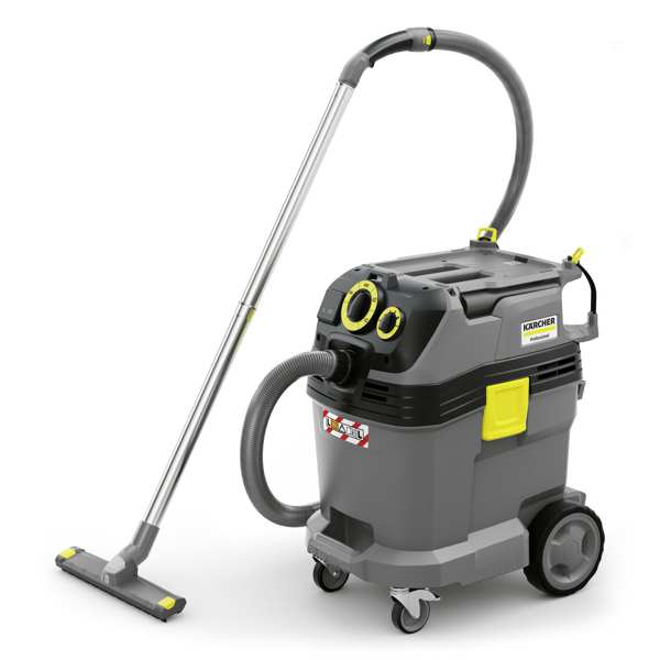 KÄRCHER Industriestaubsauger 11541854 Nass- und Trockensauger NT 40/1 Tact Te L‚ Lieferumfang: Saugschlauch: 4 m‚ Winkel: Kunststoff‚ Saugrohr: 2 Stück‚ 550 mm‚ Edelstahl‚ Staubbeutel: 1‚ Vlies‚ Nass-Trocken-Bodenreinigung Kopf: 360 mm‚ Fugenreinigungskopf‚ Anschlussadapter für Elektrowerkzeuge‚ Akkordeonfilter: PES 1.