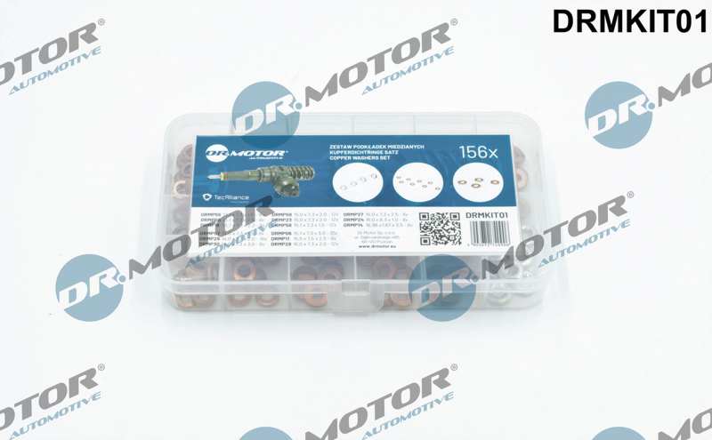 DR.MOTOR AUTOMOTIVE Dichtringsatz 11142445 Versiegelung für Injektor, universell 1.