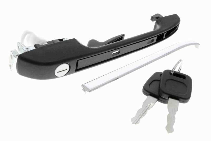 VAICO Türgriff 895349 Farbe: schwarz, Schließanlage: mit Schließzylinder, mit Schlüssel, Einbauposition: vorne links 1.