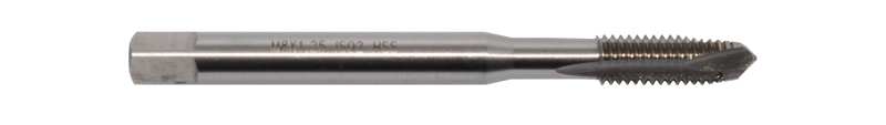 ABRABORO Gewindebohrer 11580556 Maschinengewindebohrer aus HSS-Schnellarbeitsstahl, B-Form, ca. 4-5 Gewindegänge mit Führungskante‚ M10x1‚50