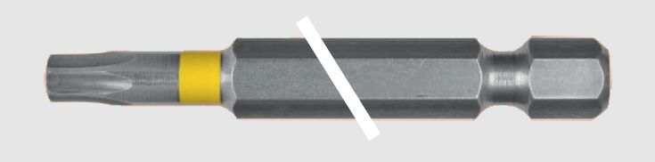 ABRABORO Bitspitze 11580639 Torx-Schraubendreherbit (Bit) 1/4 E 6‚3 mit Stecknuss nach DIN 3126 für Maschinenschrauber und handgeführte Werkzeuge‚ TX 10x150 mm