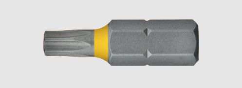 ABRABORO Bitspitze 11580668 Torx-Schraubendreherbit (Bit) 1/4 E 6, mit 3 Stecknüssen, 2 Stück, nach DIN 3126 für Maschinenschrauber und handgeführte Werkzeuge, TX 5x25 mm
