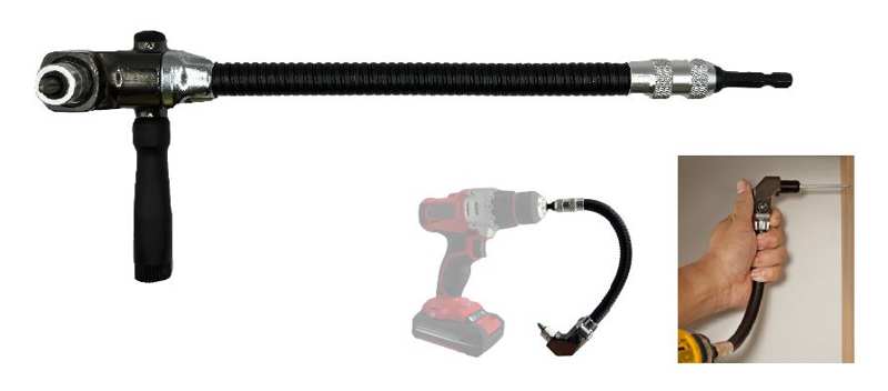 ABRABORO Eckwellenabwickler 11580689 Flexibler Bithalter für den Hand- und Maschineneinsatz‚ 1/4" x 300 mm