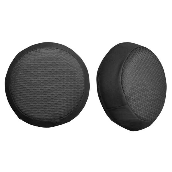 LAMPA Kopfstützenbezug 11588471 Duka Round-Fit x2, Jacquard-Polyester, passend für runde Kopfstützen bis 20 cm Durchmesser, schwarz 1.