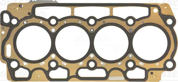 GLASER Zylinderkopfdichtung 467694 Dichtungsbauart: Metall-Lagen-Dichtung, Dicke/Stärke [mm]: 1,35, Durchmesser [mm]: 74,7