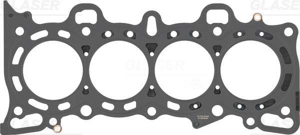 GLASER Zylinderkopfdichtung 467683 Dichtungsbauart: Metall-Lagen-Dichtung, Dicke/Stärke [mm]: 0,65, Durchmesser [mm]: 76