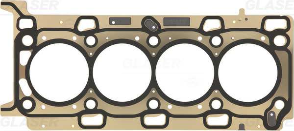 GLASER Zylinderkopfdichtung 467975 Dichtungsbauart: Metall-Lagen-Dichtung, Dicke/Stärke [mm]: 1,15, Durchmesser [mm]: 85,8
