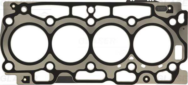 GLASER Zylinderkopfdichtung 467876 Dichtungsbauart: Metall-Lagen-Dichtung, Dicke/Stärke [mm]: 1,25, Durchmesser [mm]: 75,7, Kerben-/Lochanzahl: 2