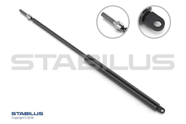 STABILUS Gasfeder 155995 Länge [mm]: 489, Hub [mm]: 200