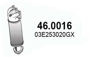ASSO Katalyzator 519827/5 Einbauposition: vorne, Abgasanlage: für Abgasrohr, Abgasnorm: Euro 3