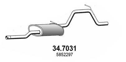 ASSO Auspufftopf 554246 hintere
Abgasanlage: für Endschalldämpfer
