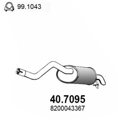 ASSO Auspufftopf 554268 hintere
Abgasanlage: für Endschalldämpfer