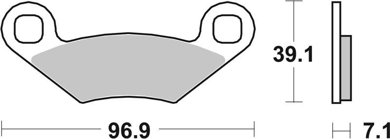 BREMBO Brake pad for motorcycle 674345 06, Carbon Ceramic, Road, front/rear, set for a brake disc!