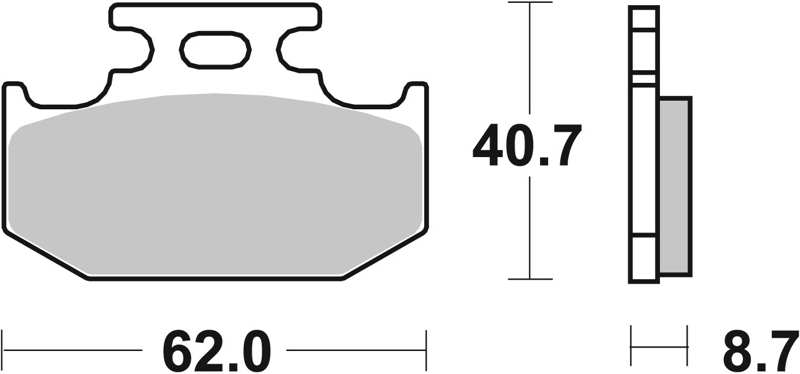 BREMBO Brake pad for motorcycle 674280 SX, Sintered, Racing Off Road/Super Motard, front/rear, set, for a brake disc!