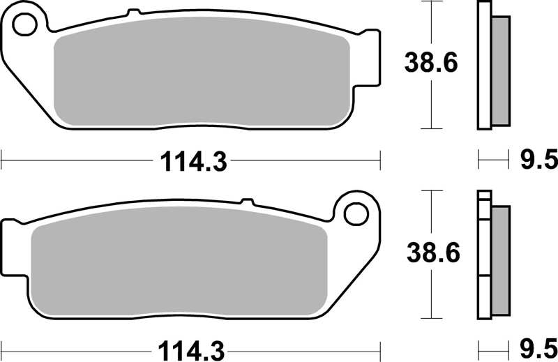 BREMBO Brake pad for motorcycle 672482 CC, Carbon Ceramic, Road/Scooter, front/rear, set for a brake disc!