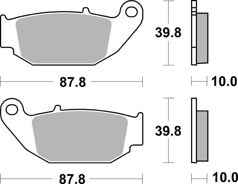 BREMBO Brake pad for motorcycle 674253 SD, SINTERED, OFF Road, front/rear, set, for a brake disc!
Thickness [mm]: 10, Height [mm]: 39,8, Colour: copper