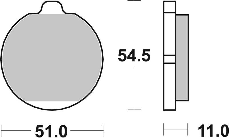 BREMBO Brake pad for motorcycle 674263 14, Carbon Ceramic, Road, front/rear, set, for a brake disc!