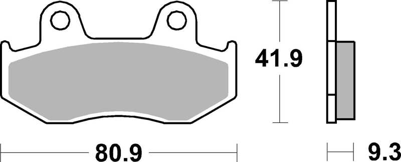 BREMBO Brake pad for motorcycle 671629 CC, Carbon Ceramic, Scooter, front/rear, set for a brake disc!
Thickness [mm]: 9,3, Height [mm]: 41,9, Colour: black