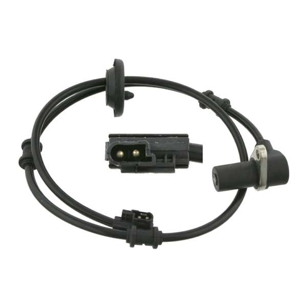 SWAG/FEBI Raddrehzahlsensor 185461 benötigte Stückzahl: 1 
Anschlussanzahl: 2, Einbauposition: Hinterachse rechts, Kabellänge [mm]: 770