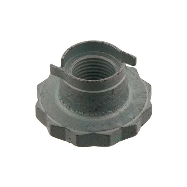 SWAG/FEBI Stumpfmutter 10539978 Dicke/Stärke [mm]: 22, Innendurchmesser [mm]: 14,3, Außendurchmesser [mm]: 39, Innengewindemaß: M16 x 1,5, Güte/Klasse: 10, Schlüsselweite: 36, Schraubenkopf-/Mutternprofil: Außenvielzahn, Material: Stahl, Oberfläche: Zink-Lamellen-beschichtet, Einbauposition: Vorderachse links, Vorderachse rechts