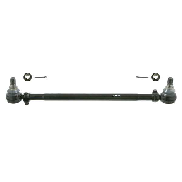SWAG/FEBI Axialgelenk 10402055 Länge [mm]: 697, Innengewinde [mm]: M24 x 1,5 RHT, Außengewinde [mm]: M24 x 1,5, Konusmaß [mm]: 30, Einbauseite: Vorderachse, außen, Rohr-O [mm]: 32 Allgemeine Information: mit Kronenmuttern und Splinten
Länge [mm]: 697, Innengewindemaß: M24 x 1,5 RHT, Außengewindemaß: M24 x 1,5, Konusmaß [mm]: 30, Einbauposition: Vorderachse, außen, Rohr-O [mm]: 32, Ergänzungsartikel/Ergänzende Info 2: mit Kronenmutter