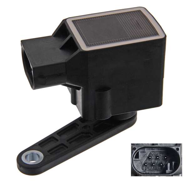 SWAG/FEBI Sensor für Leuchtweitenregulierung 10539104 hintere
Spannung [V]: 5, Anschlussanzahl: 6, Farbe: schwarz, Material: Kunststoff, Einbauposition: Hinterachse 1.