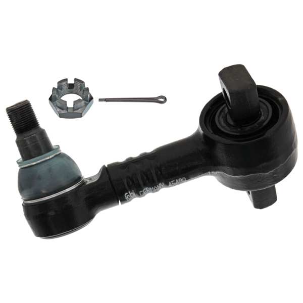 SWAG/FEBI Stabilisator 10423632 Länge [mm]: 150, Außengewindemaß: M20 x 1,5, Konusmaß [mm]: 26, Durchmesser der Befestigungspunkte [mm]: 15, Stange/Strebe: Koppelstange, Einbauposition: Vorderachse links, Lochabstand [mm]: 90, Rohrdurchmesser [mm]: 32, Ergänzungsartikel/Ergänzende Info: mit Kronenmutter und Splint 1.